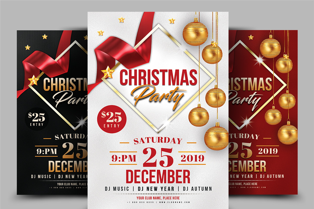 50-Christmas Flyers Bundle, a Flyer Template by AfzaalGraphics (Photo 38 of 49)