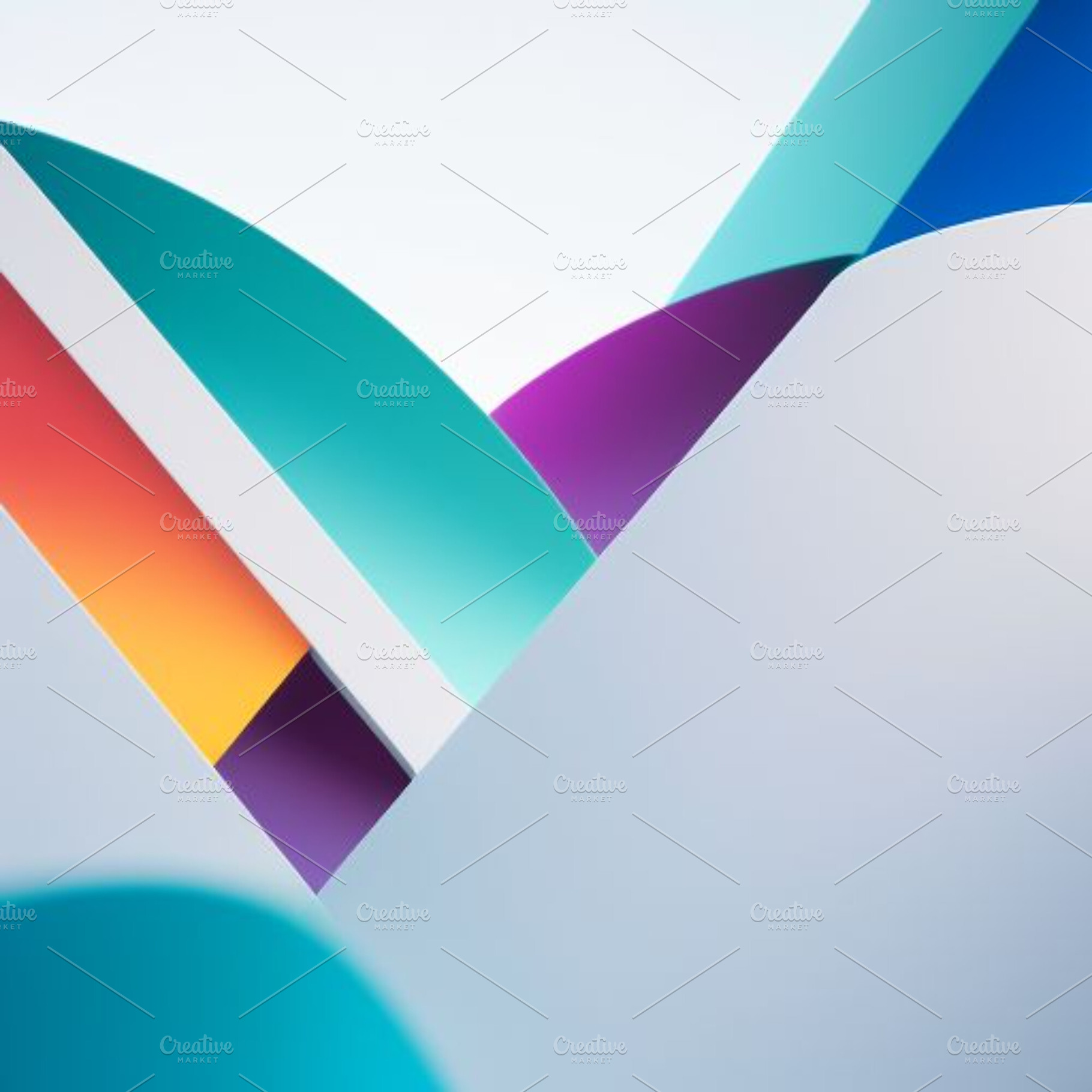 Abstract shape vibrant colors, an Abstract Photo by ComfortQ