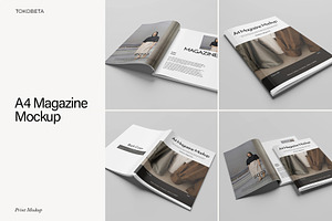 A4 Magazine Mockup