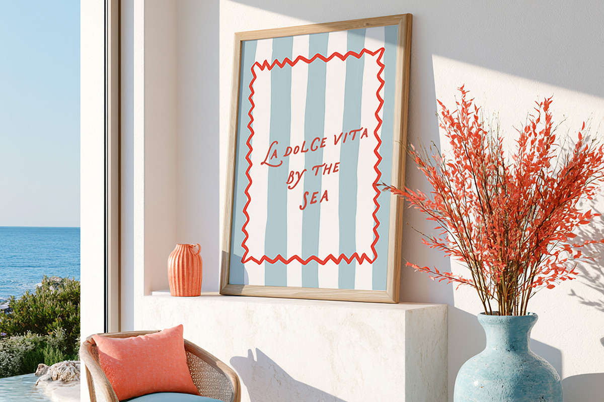 Riviera Summer Illustration & Frames, a Seasonal Illustration by Essentially Nomadic (Photo 8 of 10)