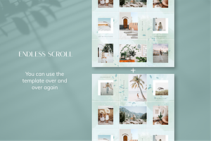 MINT WIND Instagram Templates