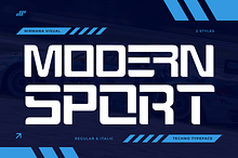 Modern Sport - Techno Logo Font