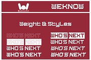WHO'S NEXT font, a Font by weknow (Thumbnail 7 of 8)