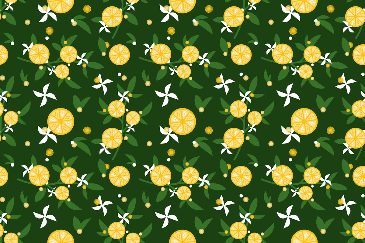 Lemon Pattern (Citrus Grove), a Background Graphic by Lane Martin Design (Photo 1 of 3)