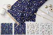 Watercolor FISHES, a Pattern Graphic by JennyColorArt (Thumbnail 4 of 7)