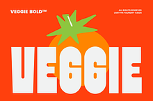 Veggie - Bold Font