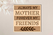 Mother's Day SET Multilayer Panels, a Templates & Theme by LaserCutano (Thumbnail 10 of 11)