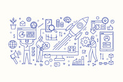 Startup concept banner, a Work Illustration by Good Studio (Thumbnail 4 of 4)