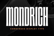 Mondrich - Condensed Display, a Font by Novitype (Thumbnail 1 of 14)