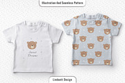 Cute seamless pattern featuring bear, a Pattern Graphic by lindoet23 (Thumbnail 2 of 3)