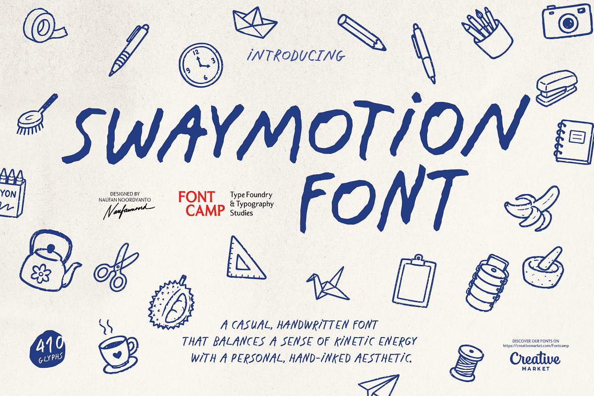 Swaymotion Font, a Handwritten Font by Fontcamp Type Foundry (Photo 6 of 17)