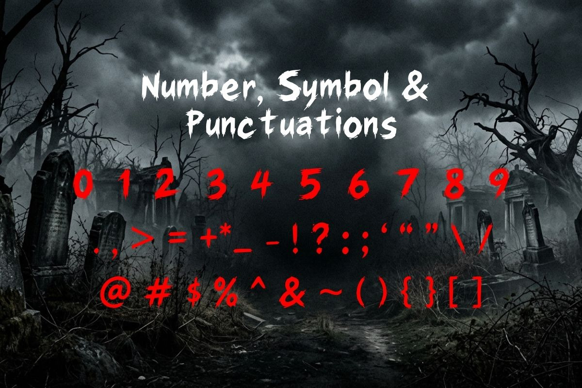 18 Spooky Horror Font Bundle, a Script Font by AN Productions (Photo 37 of 48)