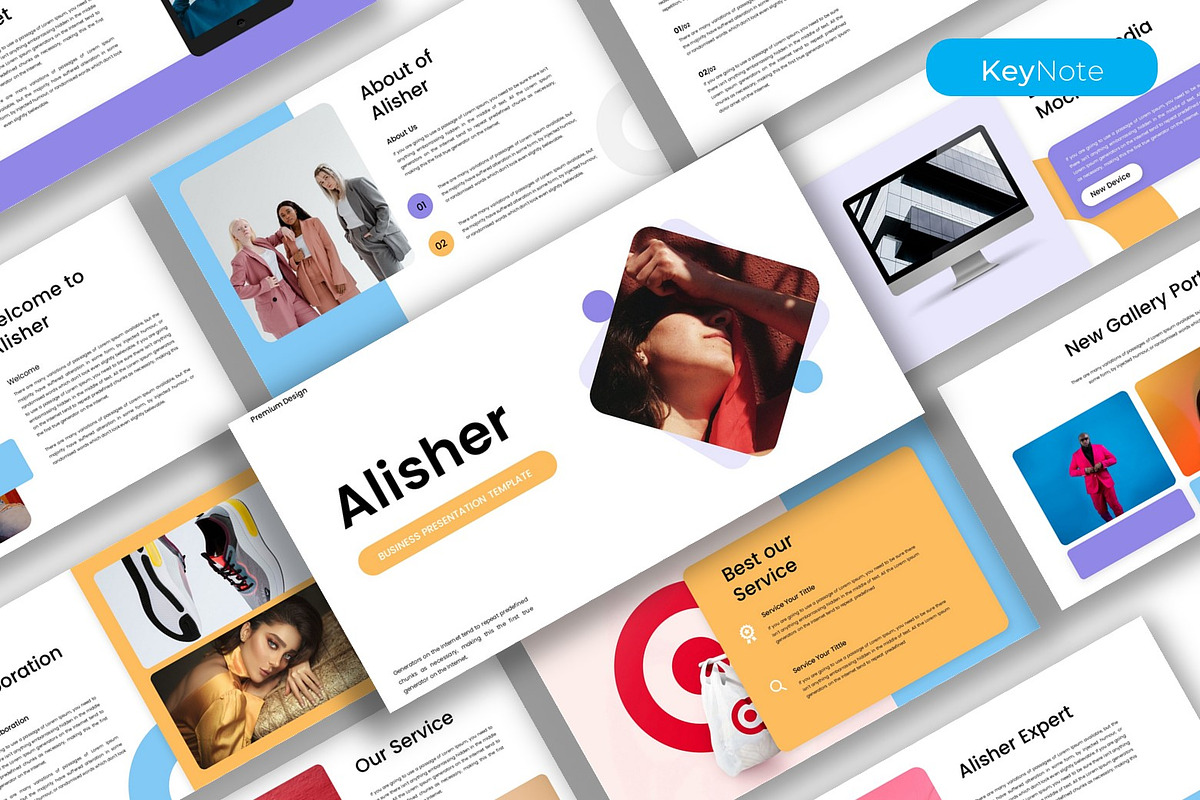 Alisher – Business Keynote Template, a Presentation Template by kreatifreya (Photo 1 of 5)