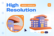 School and Education 3D Icon, an Object 3D Model by Burntilldead (Thumbnail 3 of 7)