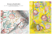 Protea Watercolor Seamless Pattern, a Pattern Graphic by Fabrivo (Thumbnail 5 of 11)