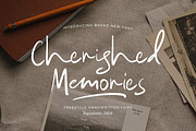 Cherished Memories Handwritten Font, a Handwritten Font by Littlehand (Thumbnail 1 of 9)