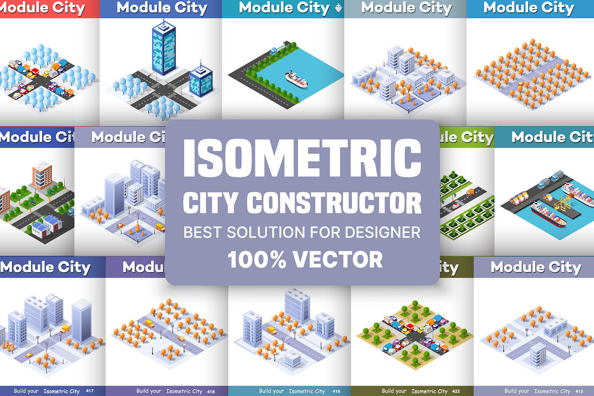 Isometric city constructor, a Graphic by AlexZeL (Photo 1 of 16)