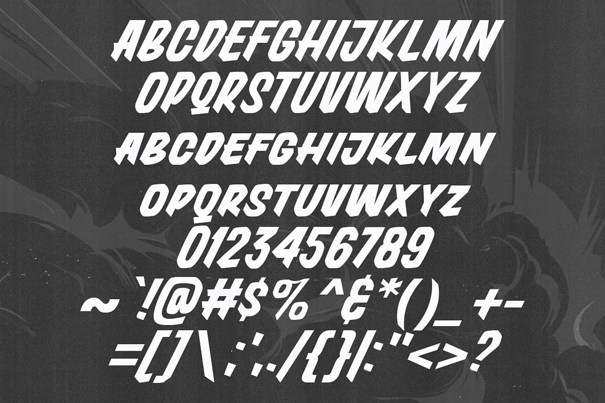 Romska - Vintage Bold Race Fonts, a Sans Serif Font by Konstantine Studio (Photo 4 of 4)
