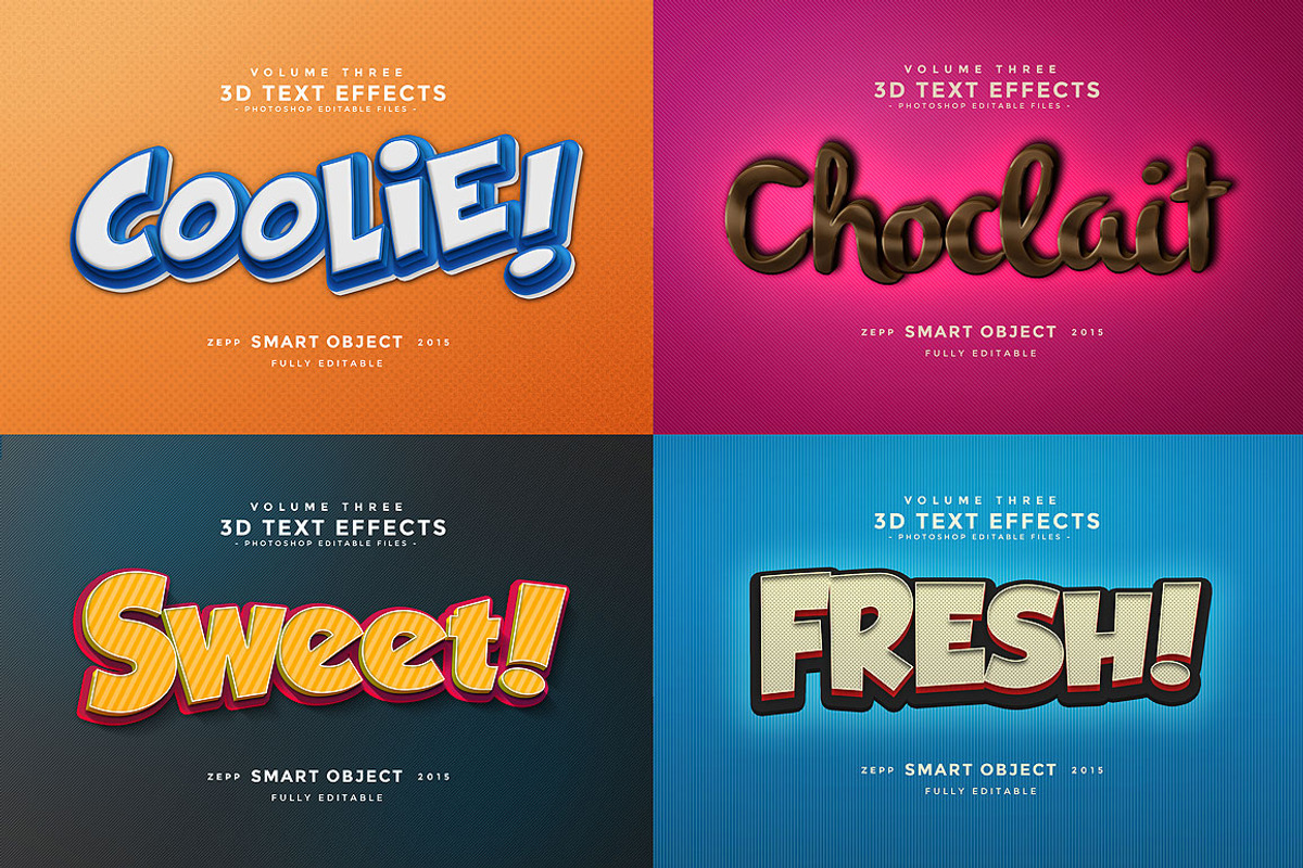 150 3D Text Effects for Photoshop, a Brushes & More by Graphicdome (Photo 34 of 71)