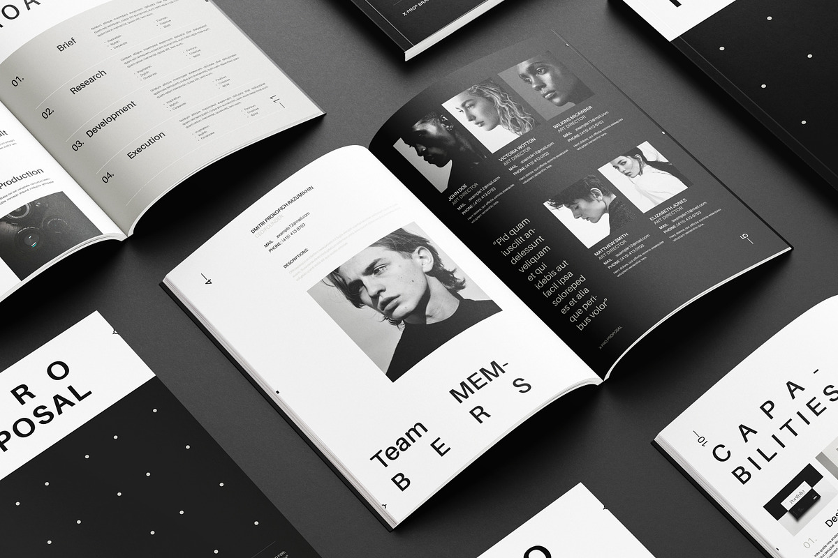 Minimalism Proposal Design Template, a Brochure Template by ArtisanaAura (Photo 2 of 15)