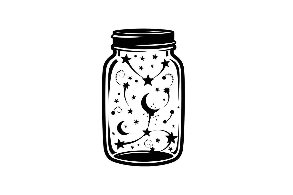 Cosmic Galaxy Jar Design Bundle, an Illustration by Creativeshirt (Photo 22 of 31)