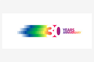 30 Years Anniversary Vector Logo