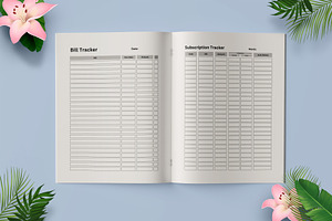 Bill Tracker Bundle Canva Interior