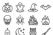 21 Haunted Halloween Icon Set, an Outline Icon by adenpinkstore (Thumbnail 2 of 11)