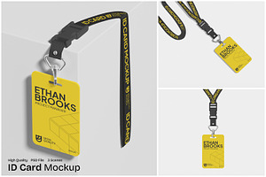 ID Card Mockup, an Advertising Mockup by Unerispace