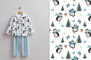 Cute Christmas Penguins Clipart Set, a Seasonal Illustration by ZabolotnaArt (Thumbnail 5 of 6)