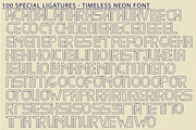 Timeless Neon Font, a Sans Serif Font by 177Studio (Thumbnail 7 of 8)