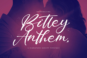 Bitley Anthem - Handwritten Font