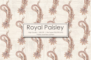 Royal Paisley Seamless Pattern