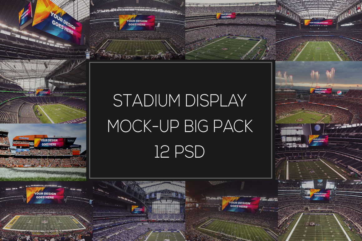 NFL Display Mock-up Big Pack #1, a Mockup by vraiana