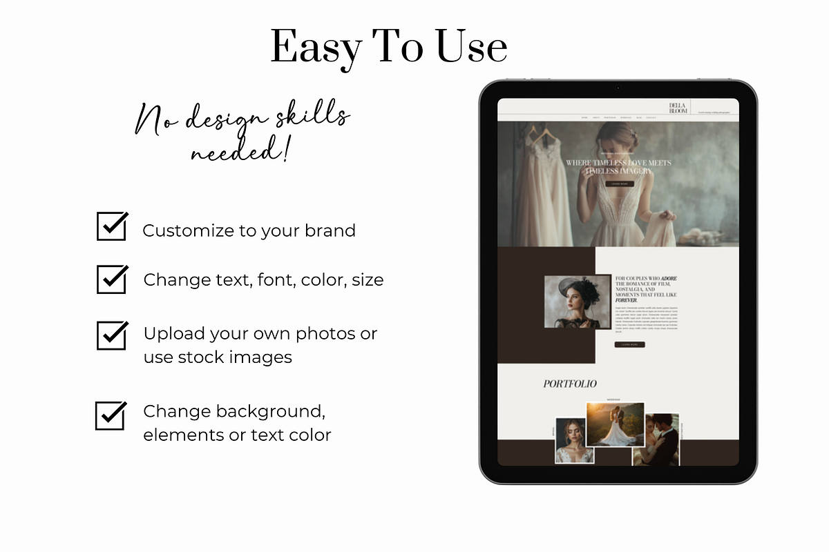 Showit Photography Website Template, a WordPress Template by Sara Martin Designs (Photo 2 of 6)