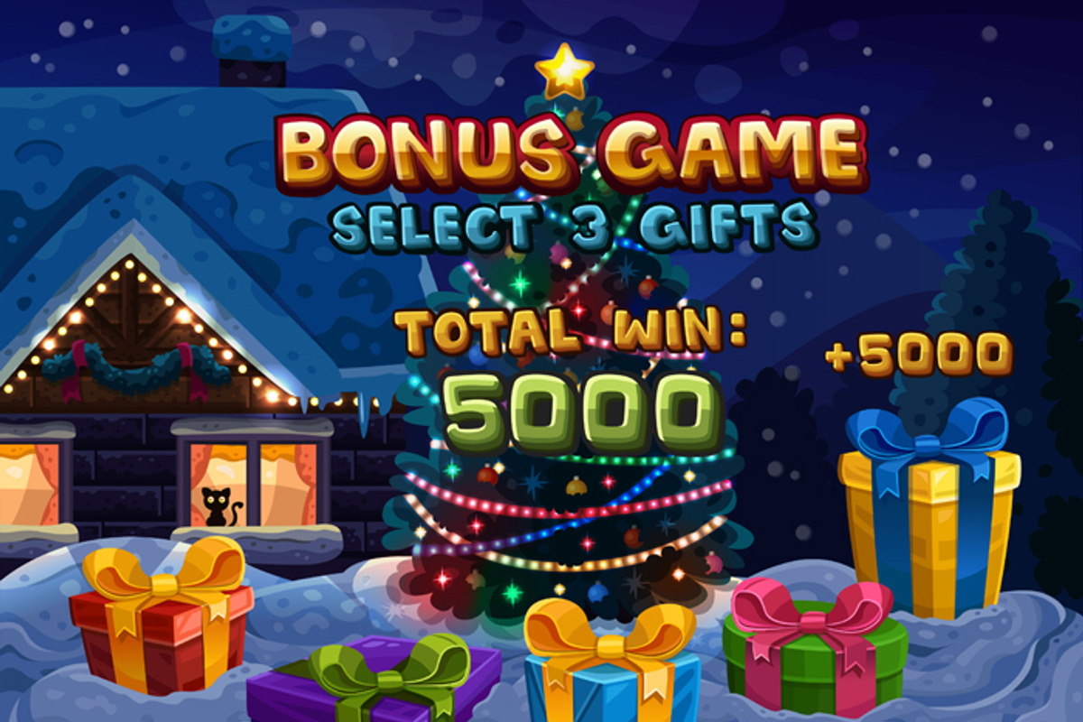 Christmas lights slots game kit, an Illustration by Saranai Store (Photo 10 of 11)