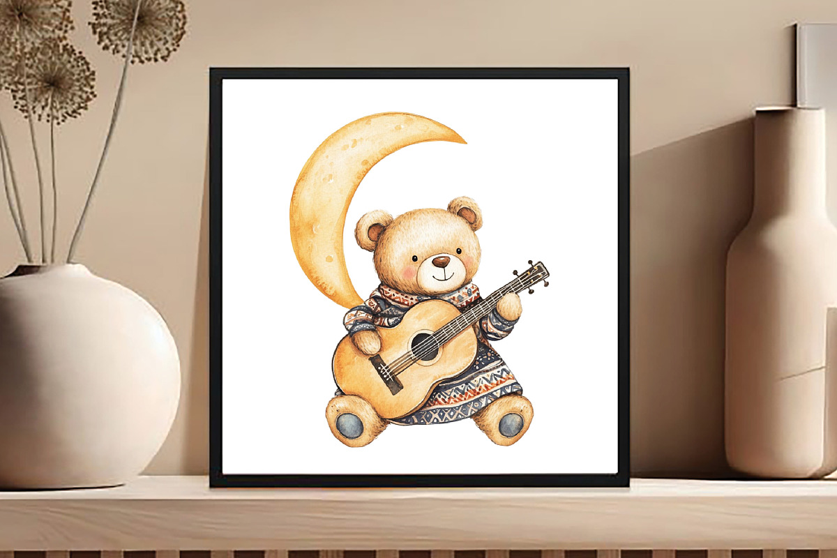 Teddy Bear Boho Clipart, an Illustration by DreamCafeArt (Photo 4 of 5)