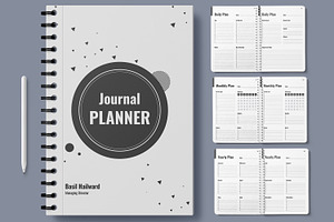 Journal Planner Design Template, a Stationery Template by MightyDesign