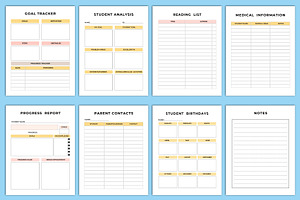 2025 Teacher Planner Canva Interior