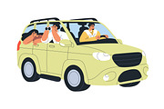 People in car on road travel set, a Transportation Illustration by Good Studio (Thumbnail 3 of 6)