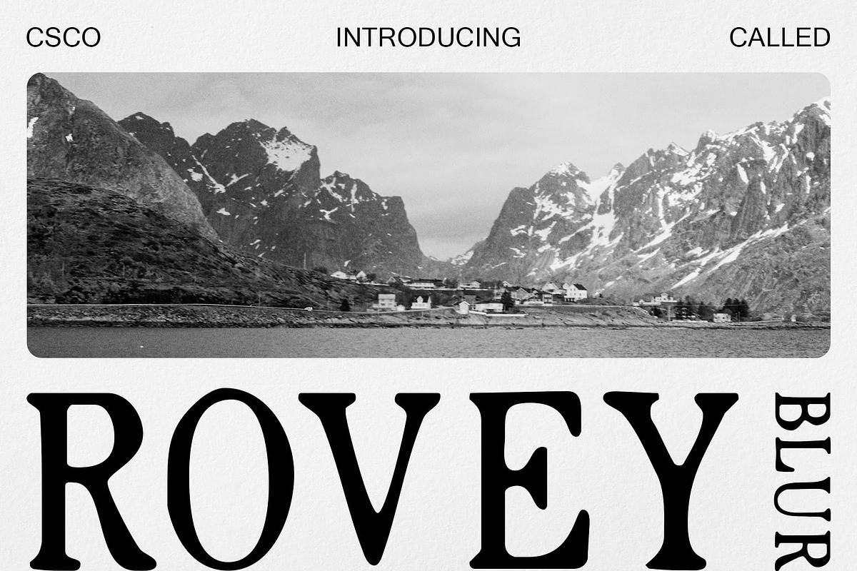 Rovey Blur, a Serif Font by Craft Supply Co. (Photo 1 of 8)