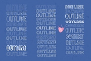 Outline Font Bundle - 34 Fonts!, a Sans Serif Font by HipFonts (Thumbnail 2 of 17)
