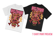 Meltdown Skull Illustration Template, an Object Illustration by badsyxn (Thumbnail 4 of 5)
