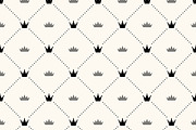 4 Monochrome Crown Patterns, a Pattern Graphic by Simple Patterns (Thumbnail 3 of 5)