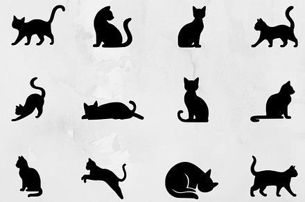 Cat Silhouette SVG, an Animal Illustration by newminddesign
