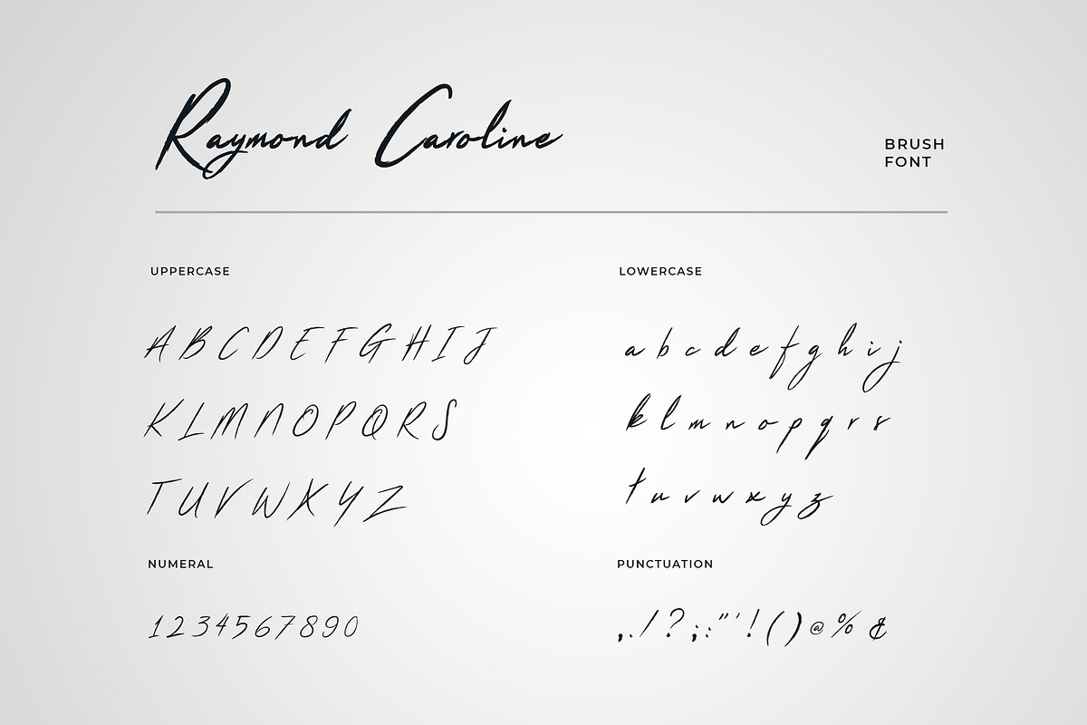 Raymond Caroline Handwritten Font, a Script Font by UICreative (Photo 3 of 5)