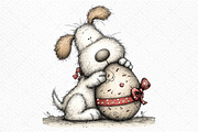 Whimsical Easter Dog Clipart, an Illustration by Craft Nest (Thumbnail 11 of 11)