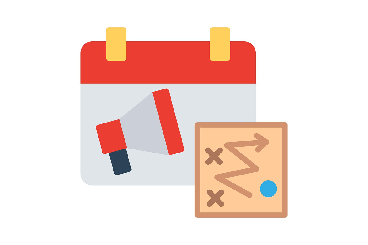 Marketing Strategy Flat Icon, a Duotone Icon by Pexelpy (Photo 1 of 2)