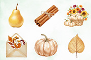 Neutral Rustic Coquette Fall Clipart, an Illustration by Creative Art (Thumbnail 5 of 9)