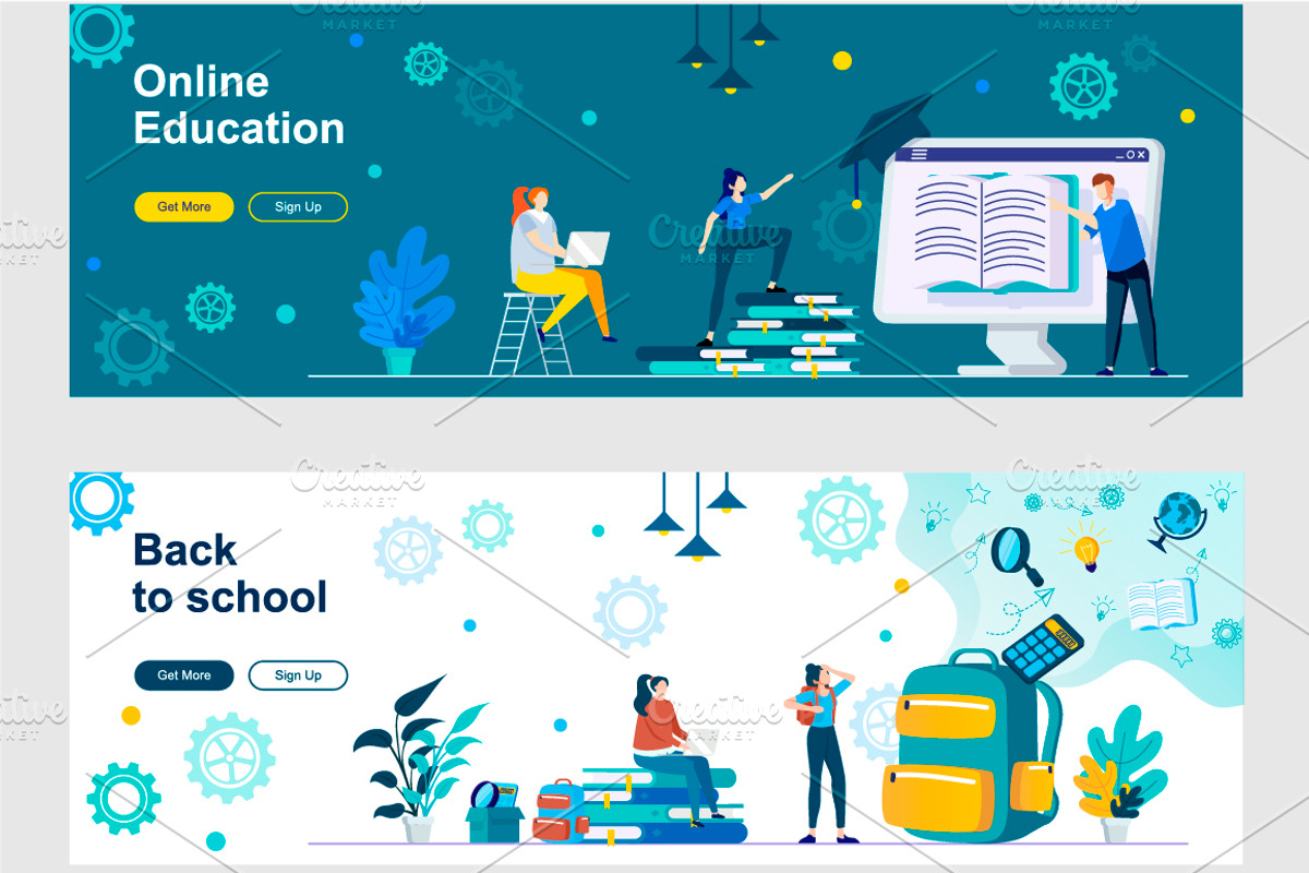 Flat Web Banners Template Kit, a Templates & Theme by alexdndz (Photo 17 of 26)